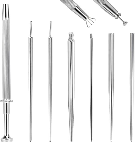 7 Stück Piercing Wechsel Set, Piercing Ball Grabber und Piercing Taper | edelstahl material, korrosionsbeständig, ergonomisches, einfach zu bedienen, für changing ohr lippe nase knorpel jewelry