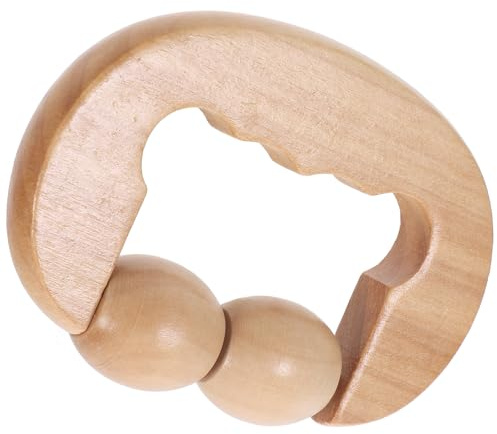 BETOOKY Holz massage roller Ergonomisch Handlich für Fuß Rücken Nacken Schultern Langlebiger Tragbarer Holzroller für Tiefengewebemassage Entspannende Muskelmassage Zuhause und Unterwegs