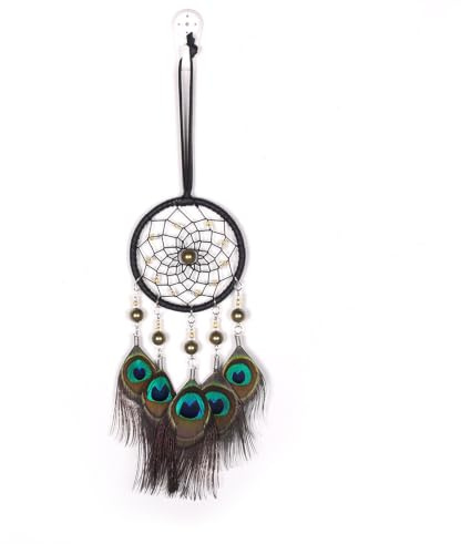 Traumfänger Klein, Auto Anhänger Dekoration, Dreamcatcher für Gute Träume | Autoanhänger, Traumfänger Mädchen, Federn Ornamente für Schlafzimmer Wandbehang, Kunsthandwerk, Kreatives Geschenk