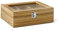Bredemeijer Tea Box 6-compartments Bamboo whiteh Window, Brown