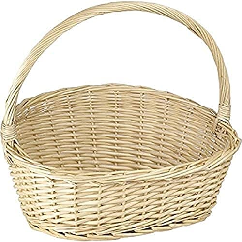 Rechberger 4418/1 Korb mit Henkel, T 35cm x B 30cm x H 11/35cm