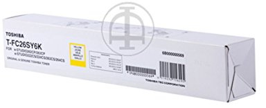 Original Toner passend für Toshiba E-Studio 222 CP Toshiba TFC26SY6K 6B000000569 - Premium Drucker-Kartusche - Gelb - 6000 Seiten