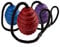 CLASSIC PETBLIS Rubber Oval Ball On A Rope 10cm 4 inches, 100 g, clear