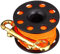 Best Divers ML0061OR, Mulinello Subacqueo, Nero/Arancione, 30 metri
