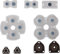 Timorn Pièces de Rechange All Set de Key Bouton Pad Kit Boutons Conductive Pad pour Playstation 4 PS4 (1 Jeu)
