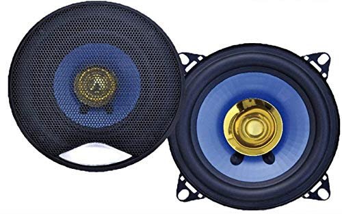 Wheels N Bits J-Audio 2x100 Watt 4 Inch 10cm 100mm Dual Cone Car Door Shelf Dash Speakers Van Truck Boat Caravan Bus speaker include Grille covers