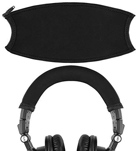 Geekria Flex Fabric Headband Pad Compatible with ATH M50x, M50xBT, M50xBT2, M50xPB, M50xWH, M50xBB, Headphones, Replacement Repair Part (Black)