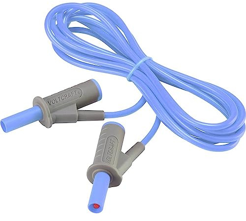 VOLTCRAFT MSB-501 Sicherheits-Messleitung Lamellenstecker 4 mm Lamellenstecker 4 mm 2.00 m Blau 1 St.