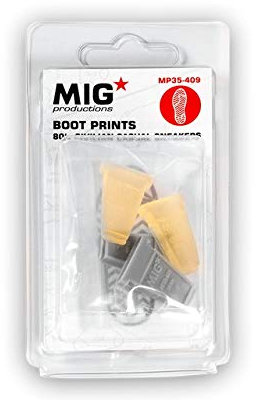 AK Interactive Boot Prints 80er Jahre Civilian Casual Sneakers - Kunststoff Modellbau Farben und Zubehör # MP35-409