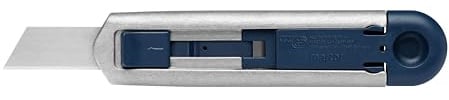 MARTOR SECUNORM PROFI40 MDP Sicherheitsmesser, lange Klinge, Aluminium | 1-Seiten-Schieber, Alu-MDP-Griff, große Schnitttiefe 36 mm, rostfreie Klinge, Sackware, Produktion, No. 11900771.02