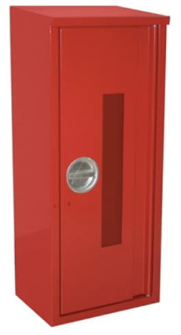 Stahlblechschutzschrank Feuerlöscher Schrank für 6-12kg mit Scheibe AP Aufputz
