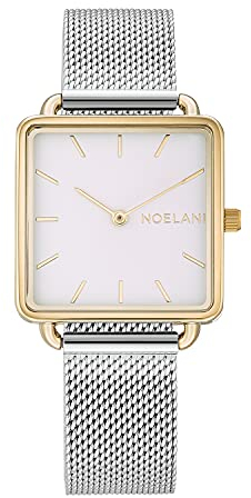 NOELANI Armbanduhr Damen Quarzuhr Analog, mit Edelstahl Armband, Bicolor, 3 bar Wasserdicht, Kommt in Uhren Geschenk Box, 2031372