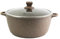 Priceless Homeware Stock Pot Induction Non-Stick Cooking Pots with Tempered Glass Lid Stockpots Cookware Casserole Pot Aluminium Pots for Cooking Stew pots (Brown, 30cm)