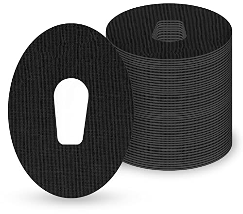 MEDMAX Sensor-Tape für Dexcom G6, (25 Stück) Wasserdicht Patches Pflaster für CGM Sensor Dexcom G6, Atmungsaktiv Hautfreundlich Latexfrei Selbstklebende Schutz-Patches, (Schwarz)