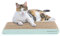 AMZNOVA Katzen Kratzpappe Rescratch Katzen Kratzbrett, Kratzpappe mit Katzenminze, Kratzbrett Kratzbretter Katzenkratzbrett, Schmal, Glitzer-Grün