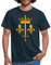 Spreadshirt France Fleur de Lys Blason Jeanne d'arc Couronne de Roi T-Shirt Homme, XL, Marine