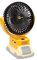 Cordless Jobsite Fan For DeWALT 20V 60V Flex Max Battery Brushless Motor With USB A+C Fast Charging For Camping Workshop and Jobsite(Battery not included)
