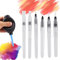 OTCRAFT 7 Pcs Alcohol Ink Blending Tool Set Including 6 Pcs Water Color Brush Pen 1Pcs Ink Air Blower for DIY Paint Tools Water Color Brush Pen Card Making Embossing Painting Rendering
