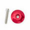 GreVeloro Ahead Kappe Diamant 1 1/8 Zoll Headset-Kappe Vorbau Steuersatz Top Cap Aluminium Cover Abdeckung mit Schraube (Rot)