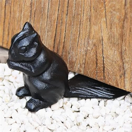 EatingBiting Vintage Gusseisen Stop Dekorative Chipmunk Eichhörnchen Türstopper Ornament Figuren Keil zu Stoppen Schlafzimmer Bad und Außentüren alle Bodenflächen Home Office Gewerbe Industrie