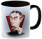 Kaffeebecher Schwarz mit lustigem Motiv und Spruch - Auch Vampire brauchen Kaffee -