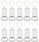 BESPORTBLE 10Pcs Keychain Bottle Opener Sublimation Blanks Products Craft Blanks Keychain Blanks Bottle Opener Keyring Decorative Beer Opener Blank Wine Opener tin Zinc Alloy Lid Lifter Flat
