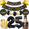 Ouceanwin Luftballon 25. Geburtstag Deko Männer Frauen, Ballons Geburtstagsdeko 25 Jahre Mann Frau, Folienballon Weinflasche Bier Deko Helium Ballon Whisky für 25 Jahr Geburtstag Party Deko
