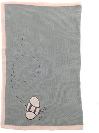 Ziggle Baby Cotton Blanket | Soft, Breathable & Durable for Travel, Stroller, Nursery & Nap Time. Ideal Newborn Gift