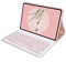 GUPENAA Étui Clavier pour Samsung Galaxy Tab A7 Lite 8.7 '' 2021 (SM-T225 / T220), [Angles de Vision Multiples] Clavier Bluetooth détachable magnétique,Rose