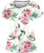 Kasacks Damen Pflege Kasaks Altenpflege Herren Kassaks Frauen Pflege Kasaks Altenpflege Damen Krankenschwester Kleidung Nurse Uniformen Kasack Damen Berufskleidung Pflegekasacks Damen(5-Pink,4XL)