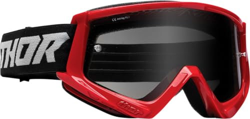 Thor MX Cross Brille Combat Sand Racer Schutzbrille rot schwarz