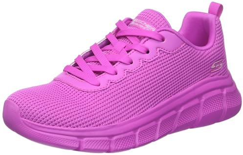 Skechers Damen BOBS B Flex Visionary Essence, Hot Pink Knit Trim, 36.5 EU