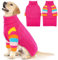 MHaustlie Winter Warm Hundepullover, Hunde Rollkragenpullover Strickwaren, Weicher Warmer Hundepullover, Hundepullover Mittelgroßee Hunde Boston Terrier, Bulldogge, Jack Russell Terrier(L, Lila)