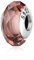 Nbsameng Breloque en verre de Murano, breloque en argent 925 pour bracelets et colliers Pandora, cadeaux pour femmes et filles, Coupe diamant (marron)