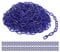 PATIKIL Plastic Chain Links, 100 Foot Safety Barrier Chain Blue for Crowd Control, Queue Line, Parking, Fence, Gate, Concert, Construction Site and Decoration