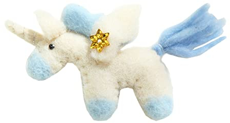 Ciieeo Wollfilz-Ornament Weihnachtsbaum aus Rattan Puppe mit Weihnachtsanhänger heim weihnachtsdeko Einhorn-Anhänger Christbaumschmuck Weihnachten Zubehör Kranz