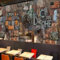 Kitquiver 3D Retro-Nostalgie Wall Painting 3D Englische Buchstaben Tapete Wandbild Wohnzimmer Hintergrund Selbstklebende Wandverkleidung Markt Tapete 200x140cm