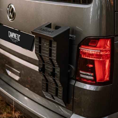 Campnetic Magnetische Auffahrkeile Halterung - Unterlegkeile Universal Halterung ohne Bohren - Camper Zubehör - Offroad Zubehör - Einfaches Anbringen am Camper, Wohnmobil, Sprinter & Offroad-Fahrzeuge