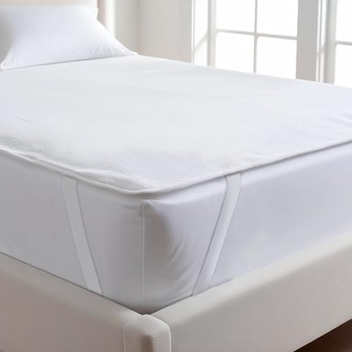Luxoon Matratzenschoner wasserdicht 140x200cm, Atmungsaktive & rutschfeste Matratzenauflage, Schutz vor Flüssigkeiten, Staub & Milben, Waschbare Inkontinenzunterlage, Weiß