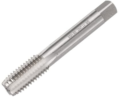 QUARKZMAN 5/8-11 Unc B2 Taraud à Pointe en Spirale, Screw Tap Threading Tapping Tool, Acier à Haute Vitesse Machine Robinets Taraudage Bit