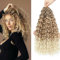Lanse Gogo Curl Crochet Hair 14 Inch 8 Packs Ombre Blonde Ocean Wave Deep Twist Goddess Box Braids Pre Looped Short Curly Water Wave Synthetic Braiding Hair for Women Girl Kids (27/613, 14inch)