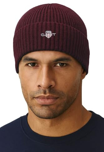 GANT Cotton Blend Logo Beanie Hat