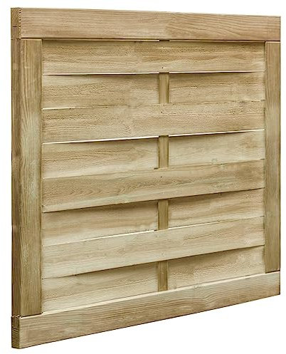 Xichuzi Puerta de Valla, Puertas Metalicas Exterior, Puerta Jardin, Valla De Jardin, Puerta De Jardín, Madera de Pino impregnada Verde 100x75 cm