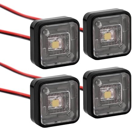 INJORA Seitenmarkierungslichter Warnlichter 10x10mm für RC-Autos