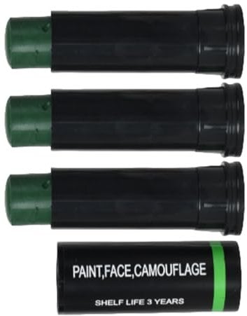 3 barras negras de ojos para deportes, fáciles de colorear, para atletas, pintura facial deportiva, Halloween, pintura corporal