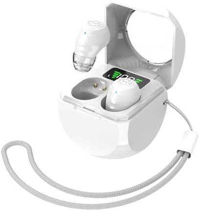 Wireless Bluetooth 5.4 Invisible Earphones Small Mini Earbuds for Small Ears ENC Noise Cancelling In Ear Soft Headphones TWS Comfortable Blue Tooth Ear Buds for iPhone Android Music Audiobooks Work