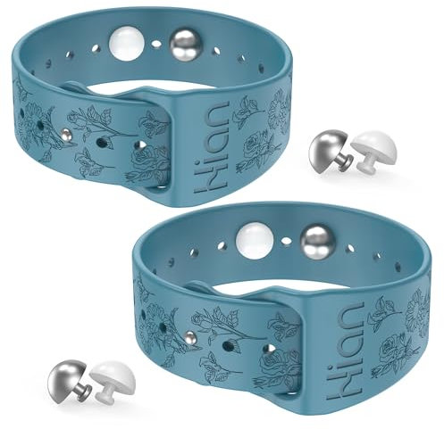 1 Paar Armbänder zur Linderung von Bewegungskrankheiten, Reise-Akupressur-Armbänder, Übelkeit, Linderung von Morgenkrankheit, Meereskrankheit, Reisen, Autokrankheit（Rosen, Sonnenblumen, Blau）