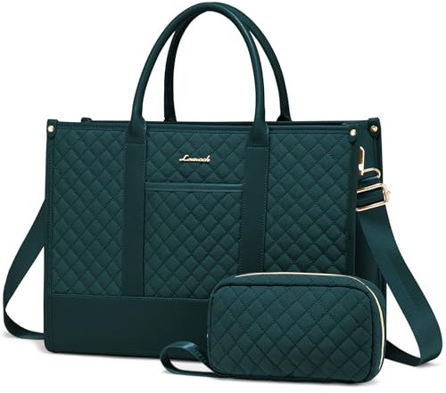 LOVEVOOK Laptop Handbags for Women 15.6 Inch, Ladies Large Work Tote Bag with with Adjustable Straps & Purse,Lightweight womens Shoulder Bag for Office Business School