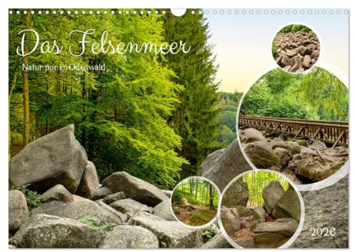 Das Felsenmeer - Natur pur im Odenwald (Wandkalender 2026 DIN A3 quer), CALVENDO Monatskalender: Das Felsenmeer Lautertal, eine außergewöhnliche ... Wandern und Erkunden einlädt. (CALVENDO Orte)