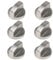 HAFRILY 6Pcs Cooker Knobs 6mm Universal Cooker Replacement Knobs for New Kitchen Cooktop Gas Stove Precise Temperature Burner Accessories Button